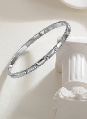 简约金色新款欧美不锈钢饰品女士