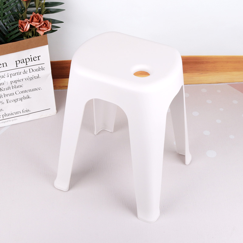 焕龙加厚塑料成人椅子餐椅高凳家用简约北欧餐桌浴室防滑艺术凳子 - 图0