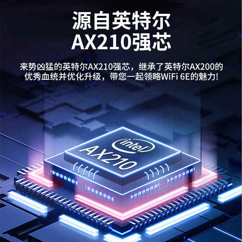 【英特尔AX210无线网卡】睿因intel千兆wifi6e三频PCI-E蓝牙5.3内置win10/11电竞游戏6g台式电脑5400m接收器 - 图2