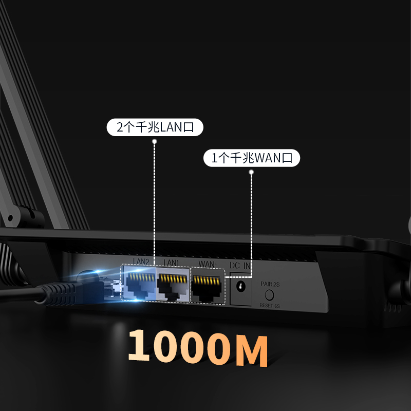 【满血wifi6路由器】睿因ax3000千兆网口双频家用5g穿墙王大户型高速无线mesh全屋上网增强信号功率宽带光纤 - 图1