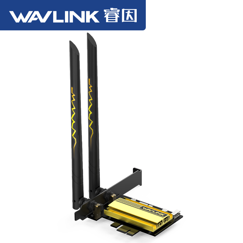 【英特尔AX210无线网卡】睿因intel千兆wifi6e三频PCI-E蓝牙5.3内置win10/11电竞游戏6g台式电脑5400m接收器 - 图0