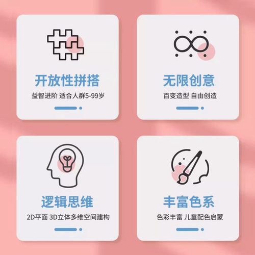 丹麦原装进口plusplus儿童益智拼装积木拼插3D开放式DIY拼搭玩具 - 图2