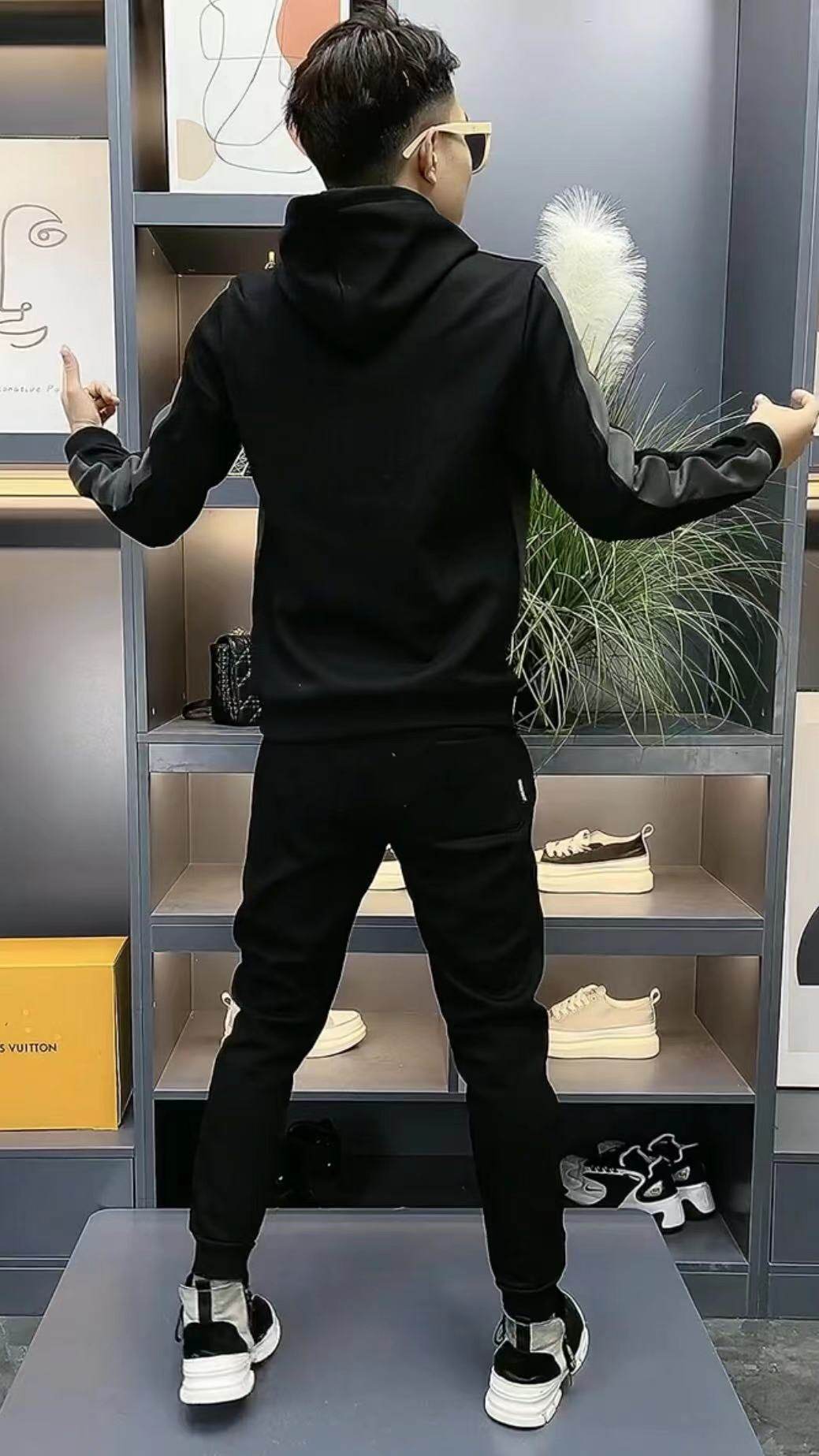 21秋冬季男士卫衣裤子两件套潮流时尚休闲运动套装男装百搭运动服,淘宝优惠券,粉丝福利购,淘宝优惠卷