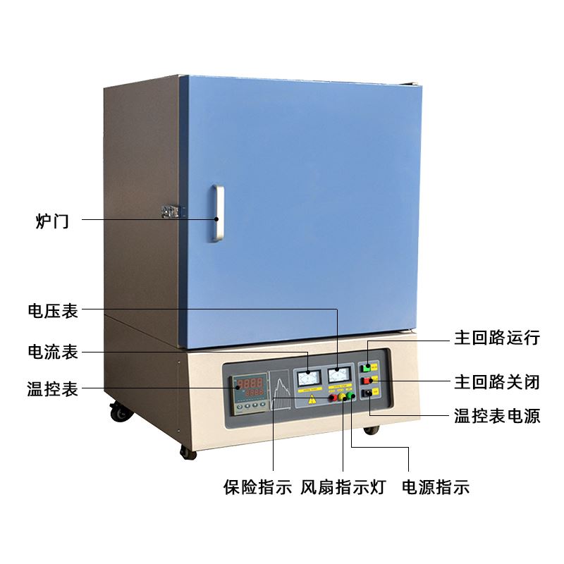 适用箱式电阻炉马弗炉实验室用小型高温箱式电炉工业高温炉真空电 - 图3