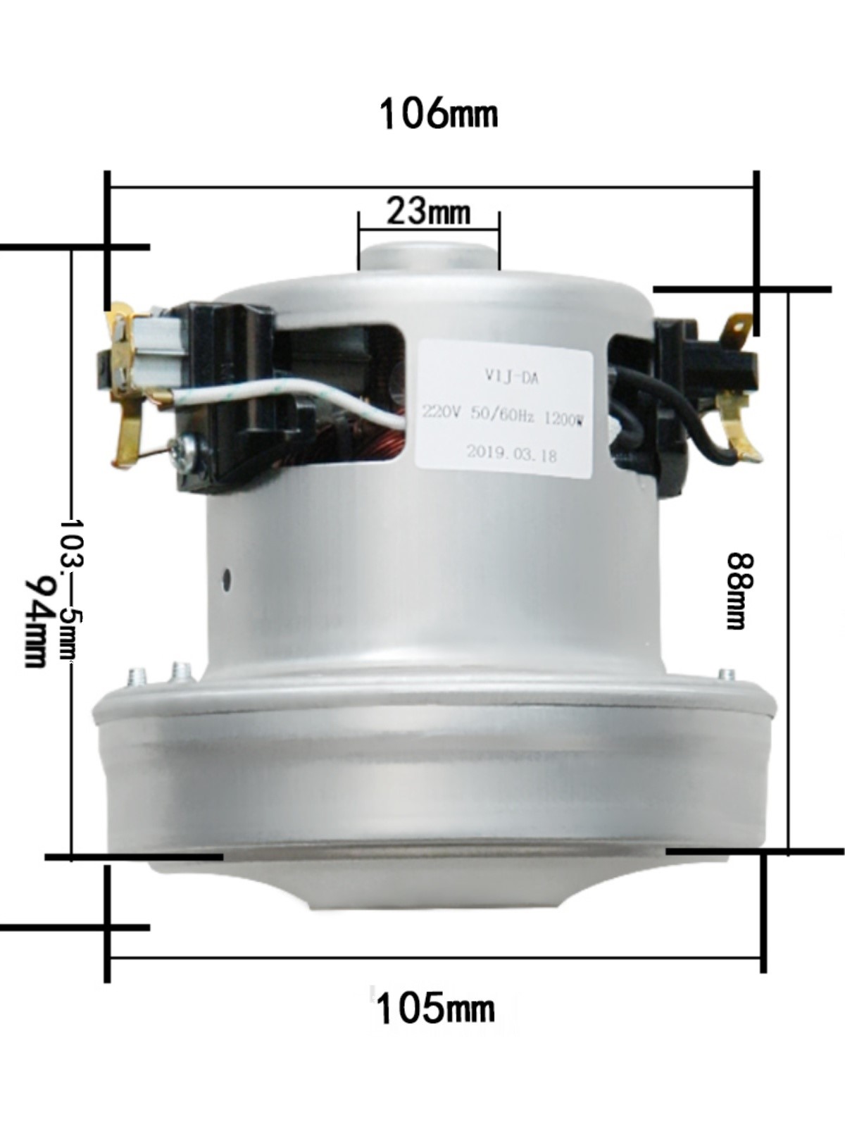 适用适配亿力吸尘器电机配件V1J-DA22 HCX120EA2201 YLC6215E-120-图1