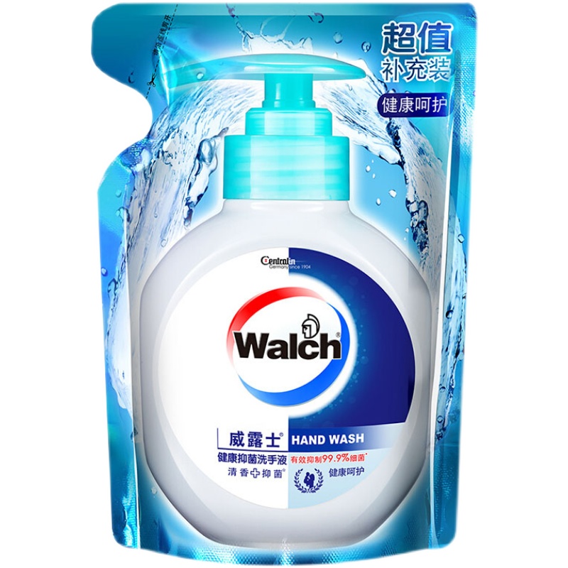 威露士健康抑菌525ml袋装洗手液替换装清洁补充液家用补充装,淘宝优惠券,粉丝福利购,淘宝优惠卷