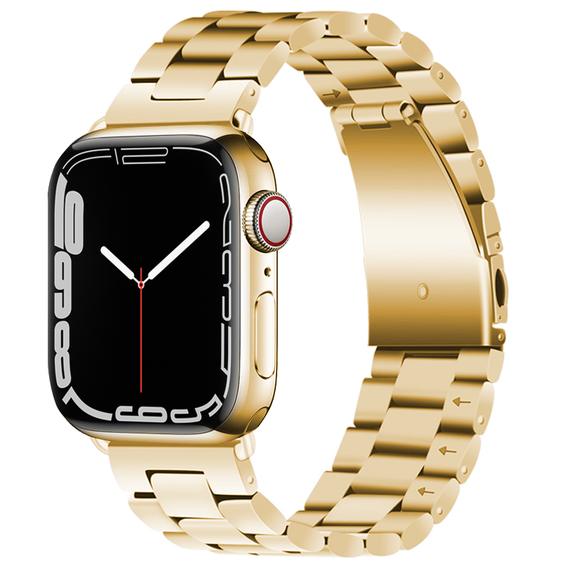 适用iwatch9/8苹果手表s9表带apple watch7/6/5/se/4/3/2代ultra金属钢带男女款s7/s6手表带s5智能配件替换带-图3