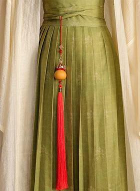 马面裙配饰腰间文玩葫芦挂饰古风汉服禁步国风新中式腰佩流苏吊坠