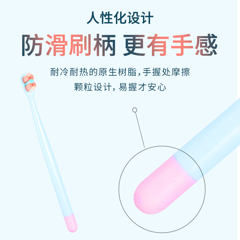 软毛牙刷超细护龈万根情侣月子大人男士敏感牙龈专用纳米家用家庭,淘宝优惠券,粉丝福利购,淘宝优惠卷