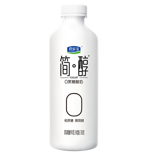 君乐宝简醇无蔗糖酸奶0蔗糖760g*2桶网红早餐奶酸牛奶大瓶整箱装 - 图3