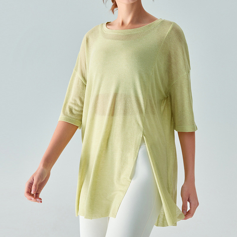 荷动/运动上衣女宽松显瘦透气健身服长袖T恤瑜伽服跑步大码罩衫新,淘宝优惠券,粉丝福利购,淘宝优惠卷