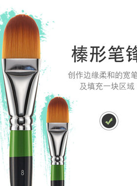 华虹遮瑕刷韩国进口化妆刷hwahong982系列3号画笔油画笔丙烯笔水