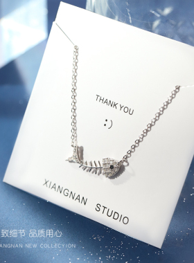 【巷南】925纯银鱼骨项链chic日韩锁骨链简约气质网红chocker礼物