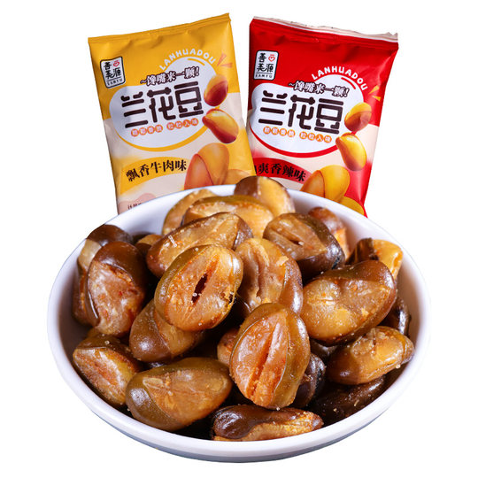 善美源兰花豆蚕豆下酒菜年货零食休闲食品酥脆坚果炒货牛肉口味