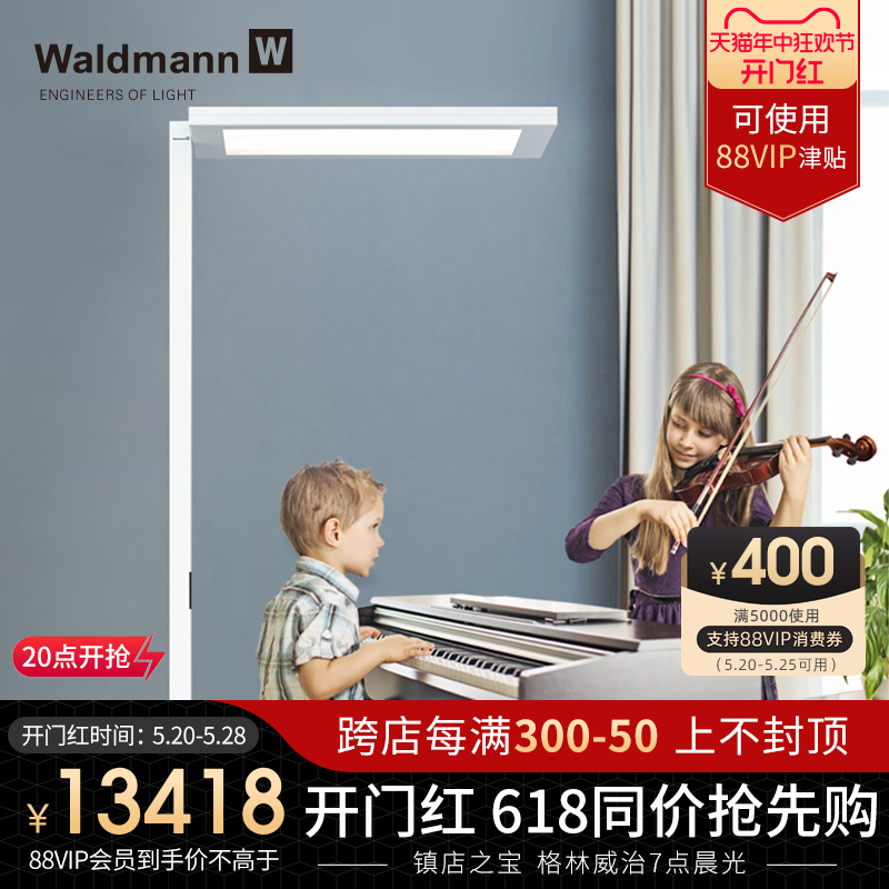 德国进口Waldmann儿童护眼落地灯沃达迈学生钢琴学习台LED大路灯-图0