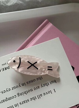 日系可爱小鱼鱼骨头发夹ins少女刘海夹碎发边夹学生甜美趣味夹子