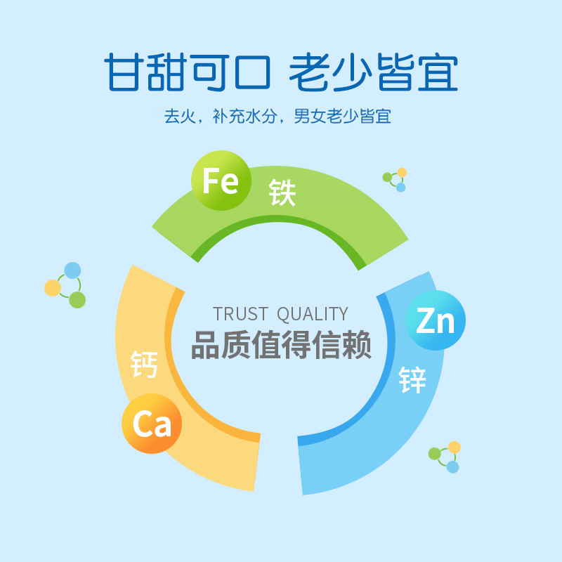 仕美聪！婴幼儿钙铁锌清宝240g罐装