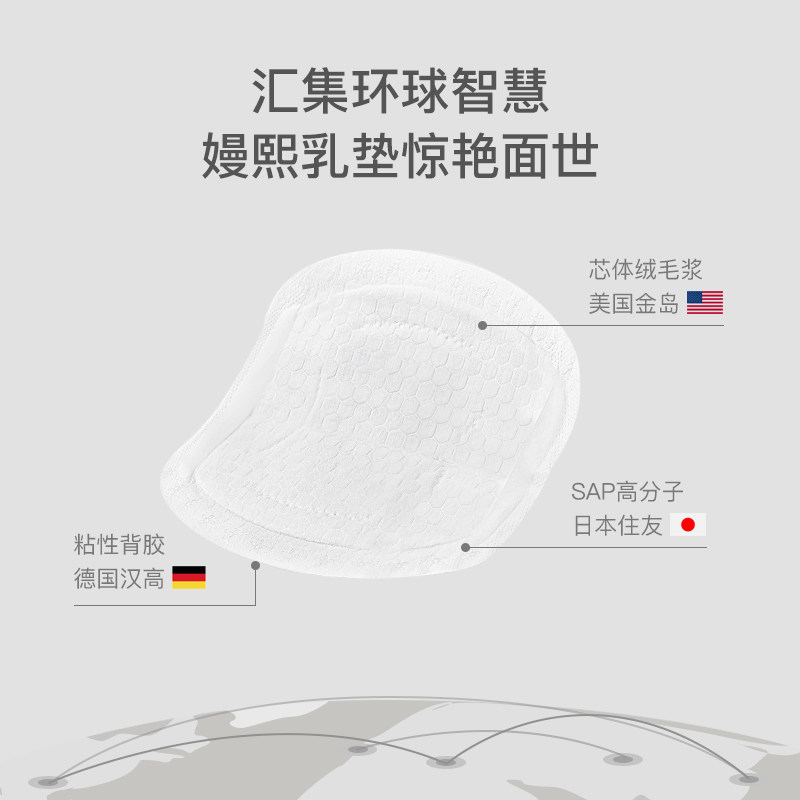 嫚熙防溢乳垫一次性溢乳垫超薄哺乳期防漏奶垫夏季乳贴200片,淘宝优惠券,粉丝福利购,淘宝优惠卷