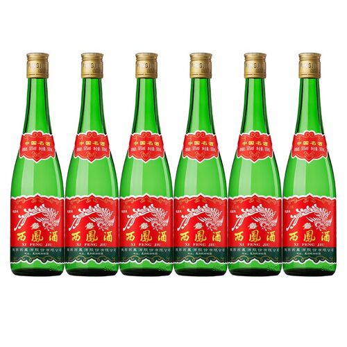 陕西版高脖西凤绿瓶55度45度凤香型粮食白酒500ml*12瓶带盒整箱 - 图3
