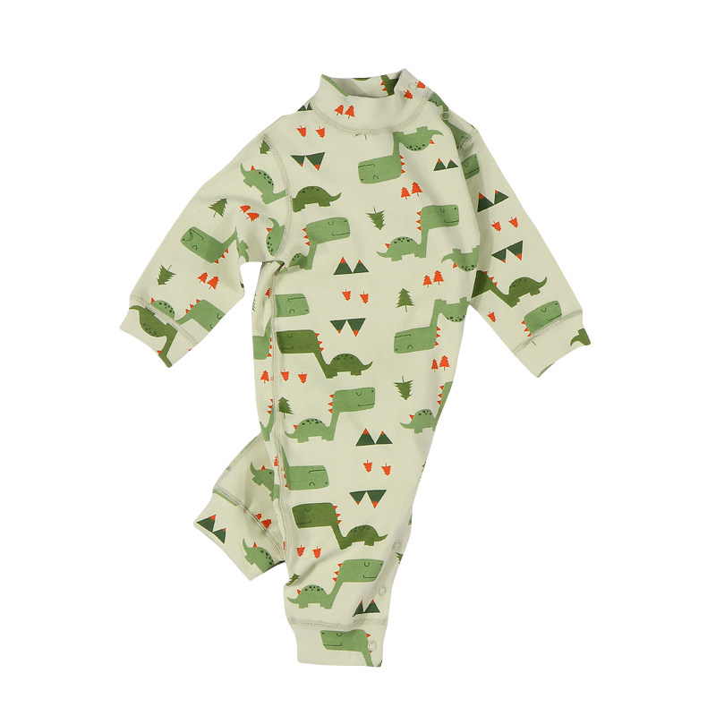 婴儿半高领秋冬打底内衣纯棉连体衣 心上宝连身衣/爬服/哈衣