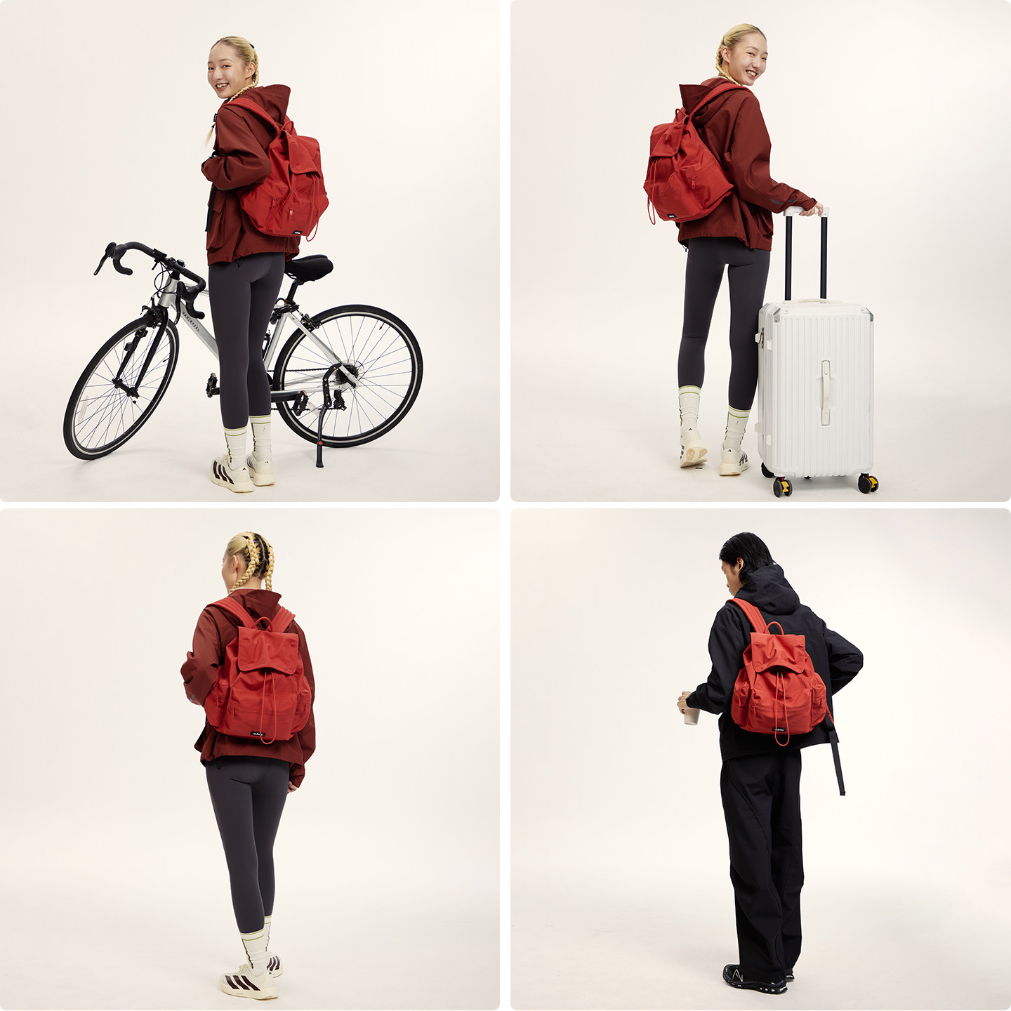 VAOPER喂牌户外新年双肩包女轻便大容量高颜值运动背包红色登山包,淘宝优惠券,粉丝福利购,淘宝优惠卷