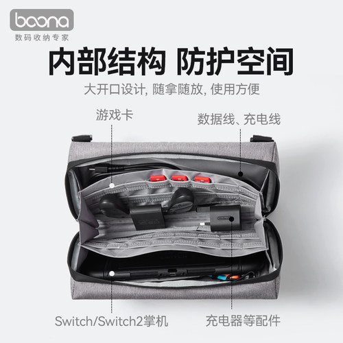 包纳游戏掌机Switch2收纳包适用于ROG掌机斜挎包NS2配件保护套适用ROG Ally掌机拯救者掌机LEGIONGOG47收纳包 - 图2