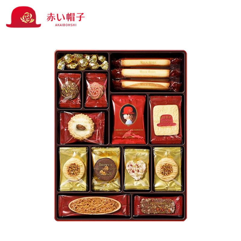403g 种类曲奇饼干喜饼情人节圣诞送礼礼盒 12 日本进口千朋红帽子 403g 种类曲奇饼干喜饼情人节圣诞送礼礼盒 12 日本进口千朋红帽子