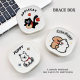 Cute brace box Invisible braces orthodontics retainer storage box portable box denture storage dustproof box