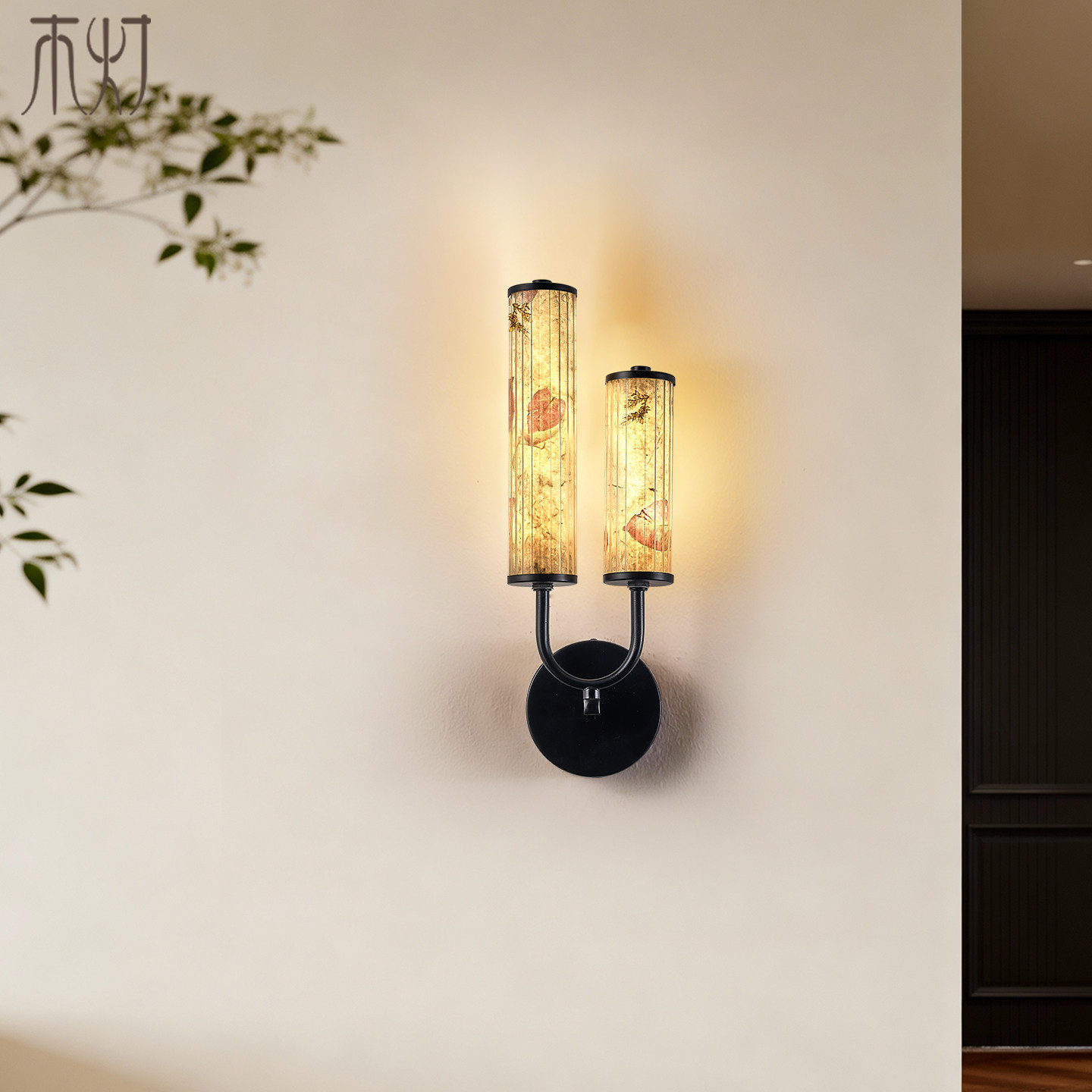 新中式壁灯宋式美学中国风宣纸灯设计师卧室床头客厅背景墙玄关灯,淘宝优惠券,粉丝福利购,淘宝优惠卷