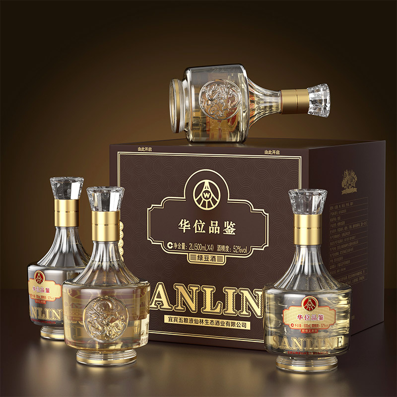 五粮液仙林生态华位品鉴52度500ml*4瓶礼盒