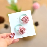 Детский милый маленький аксессуар для волос, детская безвредная резинка для волос, в цветочек, не повреждает волосы