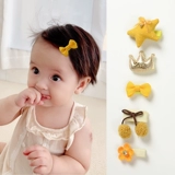 Детская заколка для волос, щипцы для девочек, безвредные шпильки для волос для новорожденных, аксессуар для волос для принцессы