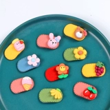 Детская маленькая мультяшная заколка для волос для девочек, в корейском стиле, простой и элегантный дизайн, в западном стиле