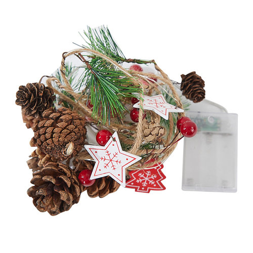 圣诞节松果灯饰彩灯串led场景布置创意小挂件挂饰摆件装扮装饰灯 - 图3