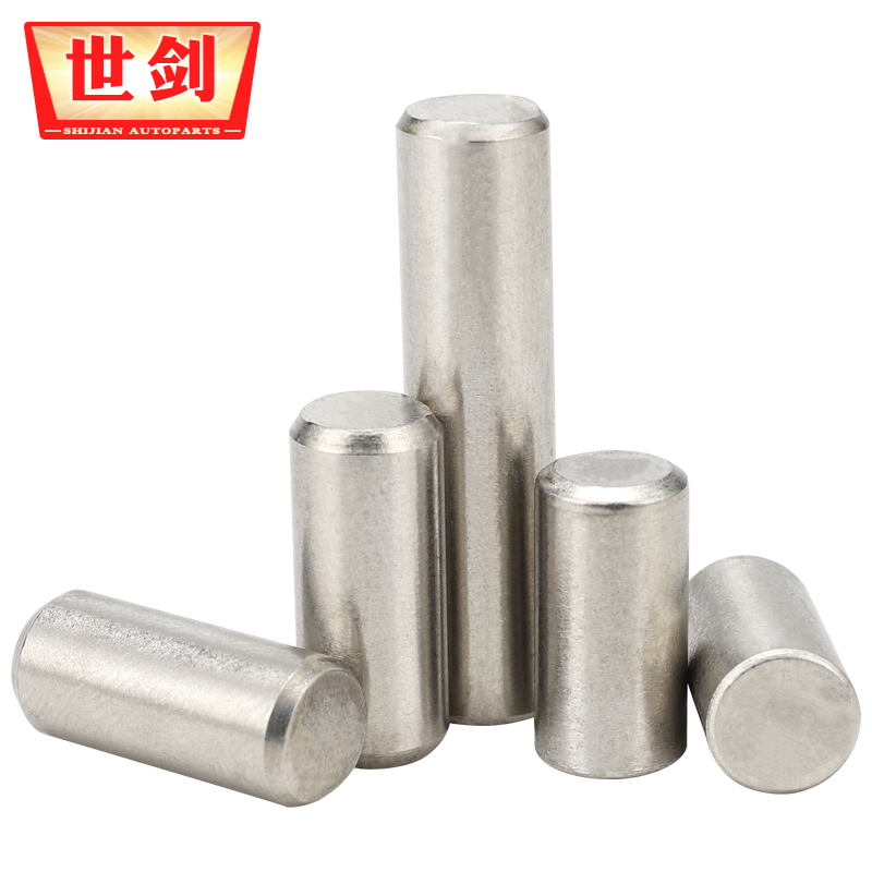 304不锈钢圆柱销销钉定位销固定销销子1C2M2.5M3M4M5M6M8M10M12厘 - 图1