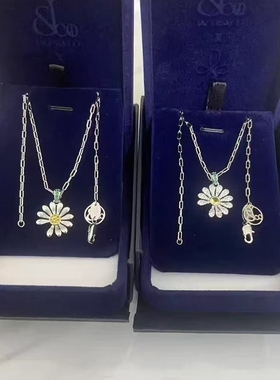 GD权志龙同款雏菊项链S925通体纯银锁骨项链
