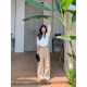 Pusumede ກາງເກງກະເປົ໋າຜູ້ຍິງ ໂສ້ງຂາກວ້າງຂອງຜູ້ຍິງ