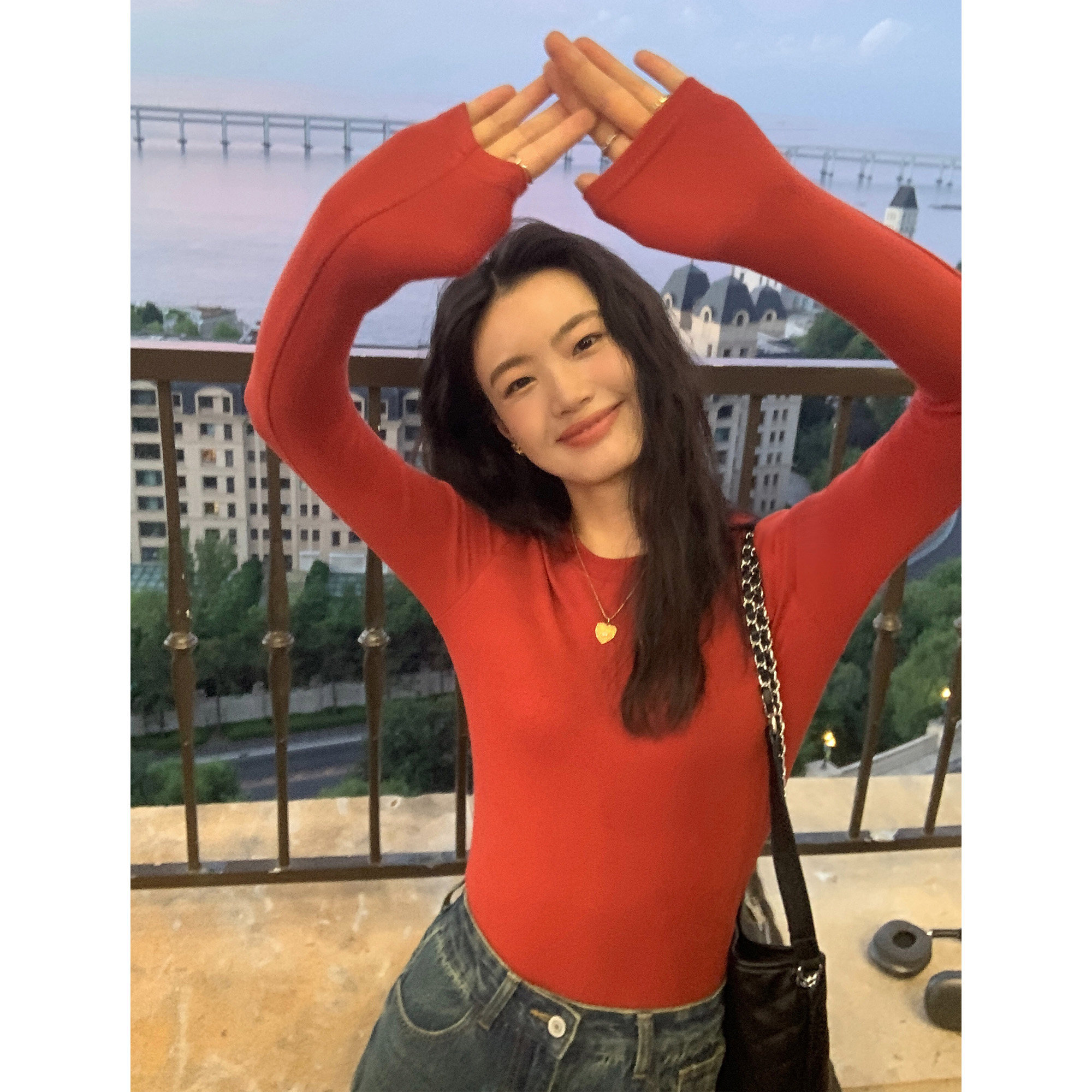 pusumede黑色圆领长袖针织衫女短款修身基础款百搭内搭打底衫上衣,淘宝优惠券,粉丝福利购,淘宝优惠卷