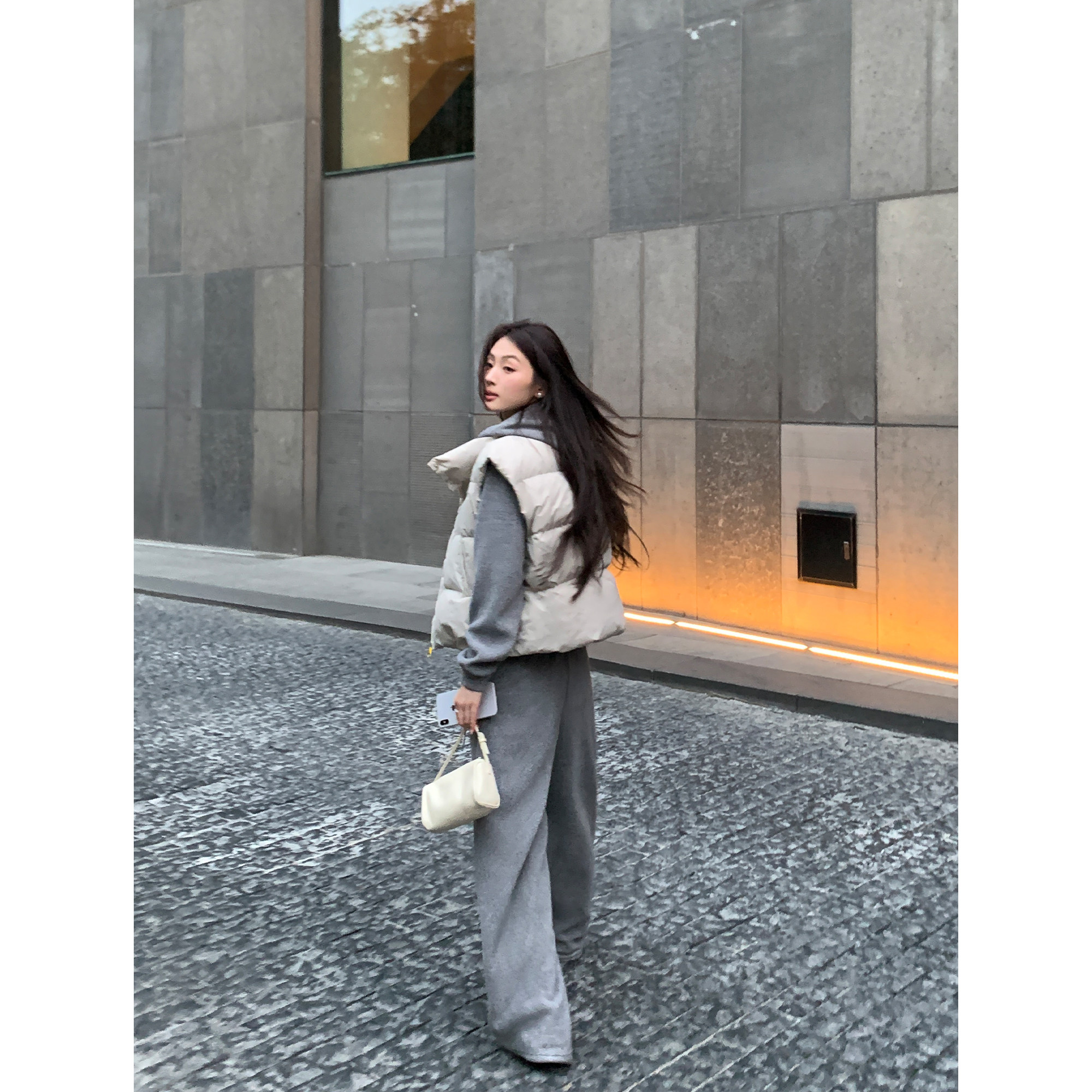 pusumede 长期松弛 慵懒风短款连帽卫衣外套女高腰休闲卫裤套装,淘宝优惠券,粉丝福利购,淘宝优惠卷