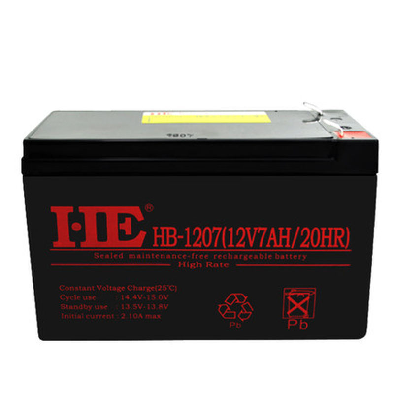 HE蓄电池HB-1205 12V5AH消防门禁音响UPS电池12V5.0AH铅酸免维护 - 图1