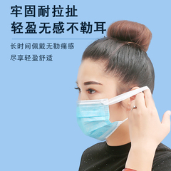 Mask wide earband disposable three layers men and women dustproof breathable small face thin not le ear adult goddess fashion