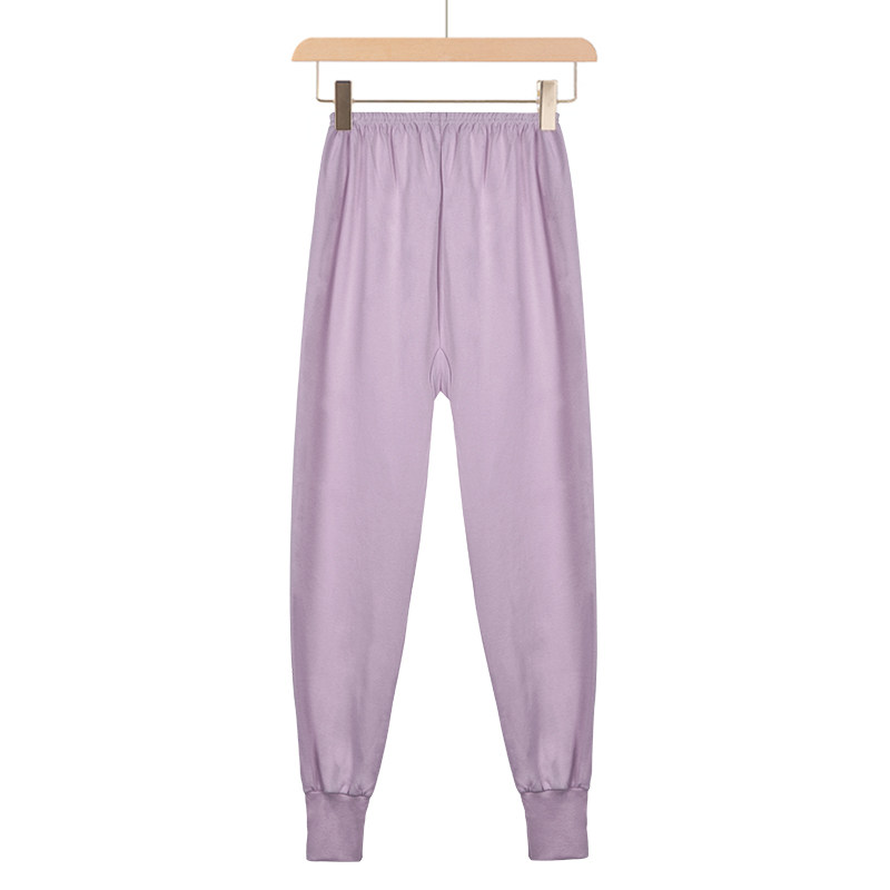 秋冬男女纯棉秋裤收口保暖裤中老年棉毛裤全棉百搭打底裤加肥加大