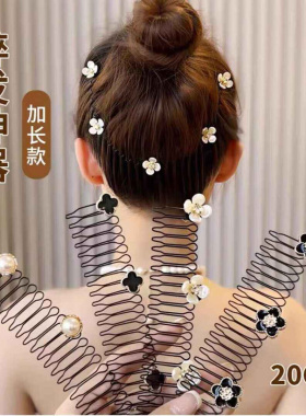 碎发整理神器2026新款蝴蝶山茶花拉拉梳发夹女后脑勺固定插梳发卡