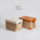 Large capacity handmade jute woven storage box with lid