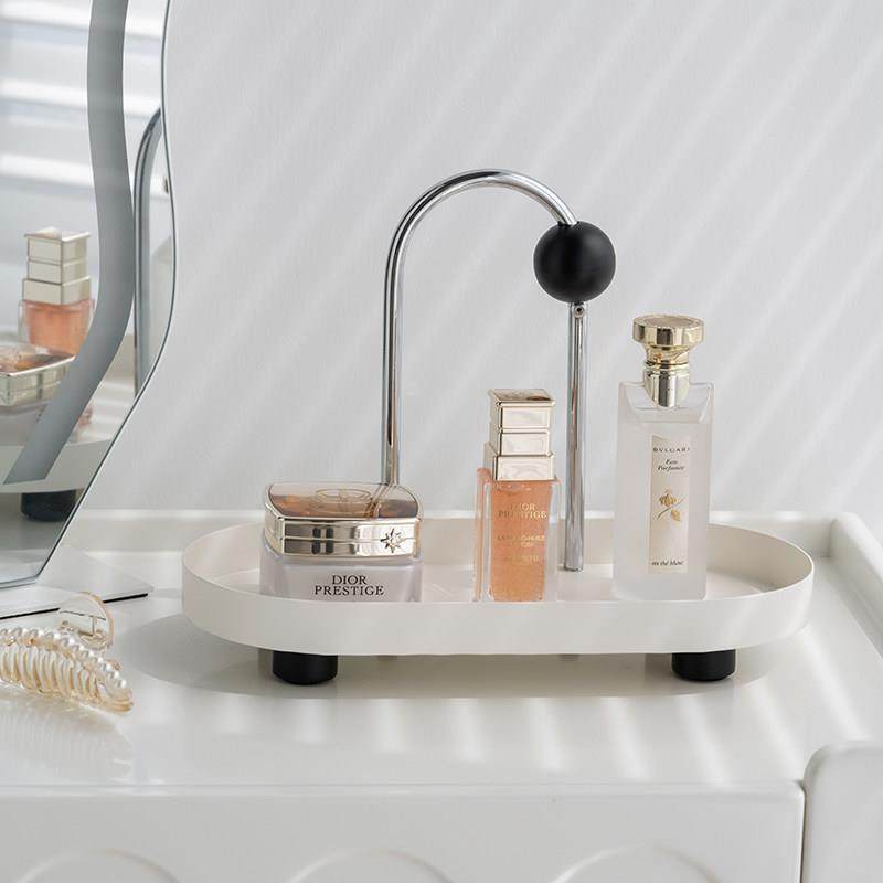 方寸时光北欧铁艺香薰托盘手提装饰盘卧室桌面黑白简约首饰收纳盘,淘宝优惠券,粉丝福利购,淘宝优惠卷