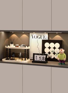 入户门玄关餐边鞋柜装饰品摆件置物架软装高级感小众轻奢高档客厅