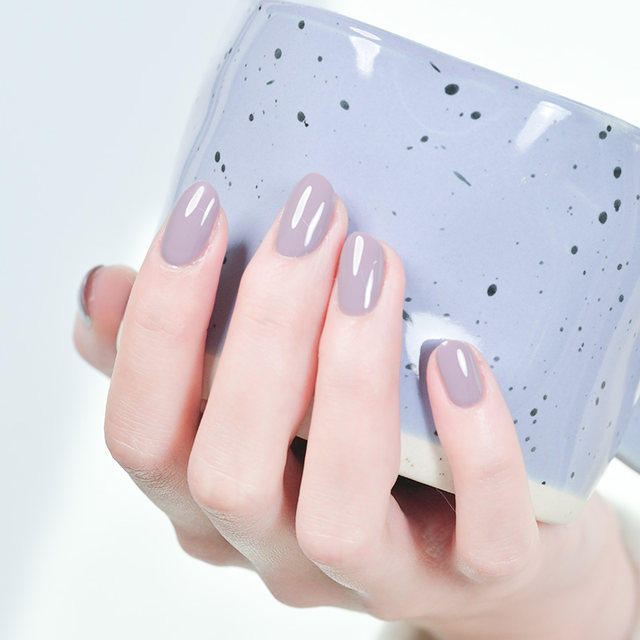 UNNA Hazy Moon Purple Morandi Color Nail Polish Gel 0 Added