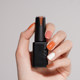 Unna orange coconut milk white jump color 2024 new high-end solid color jelly light color nail salon exclusive