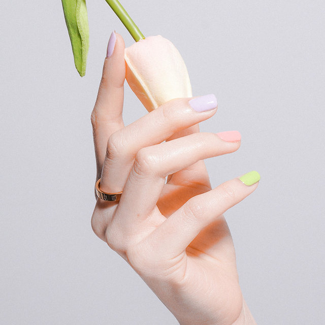 Unna (beauty) summer style girl macaron short nails candy color new nail polish gel is gentle and versatile
