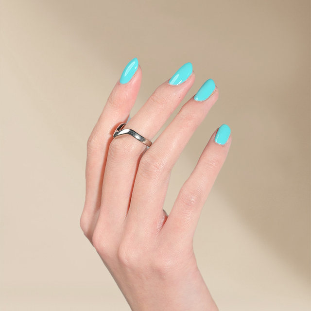 UNNA's new high-end solid color zircon blue